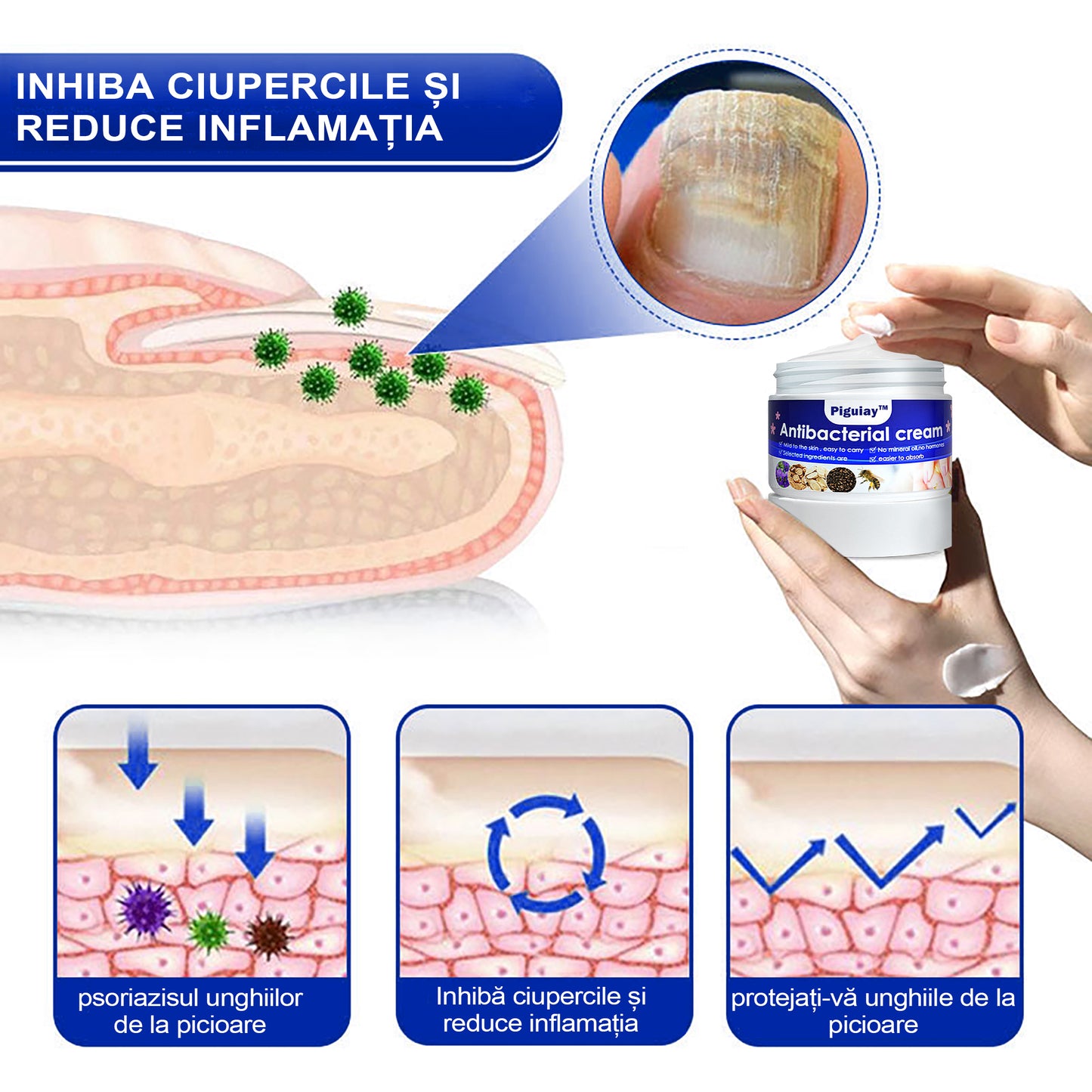 🐝🐝 Piguay ™  Cremă antibacteriană cu venin de albine (potrivită pentru toate tipurile de piele)